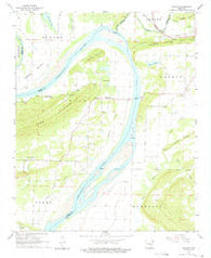 Gleason Arkansas Historical topographic map, 1:24000 scale, 7.5 X 7.5 Minute, Year 1961