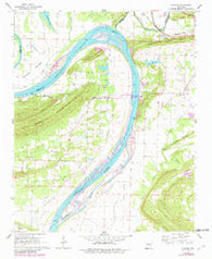 Gleason Arkansas Historical topographic map, 1:24000 scale, 7.5 X 7.5 Minute, Year 1961