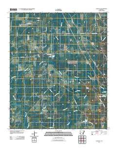 Glendale Arkansas Historical topographic map, 1:24000 scale, 7.5 X 7.5 Minute, Year 2011