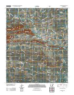Glenwood Arkansas Historical topographic map, 1:24000 scale, 7.5 X 7.5 Minute, Year 2011