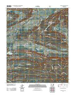 Golden City Arkansas Historical topographic map, 1:24000 scale, 7.5 X 7.5 Minute, Year 2011