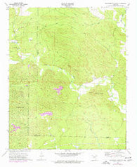 Goosepond Mountain Arkansas Historical topographic map, 1:24000 scale, 7.5 X 7.5 Minute, Year 1972