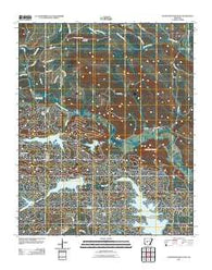 Goosepond Mountain Arkansas Historical topographic map, 1:24000 scale, 7.5 X 7.5 Minute, Year 2011
