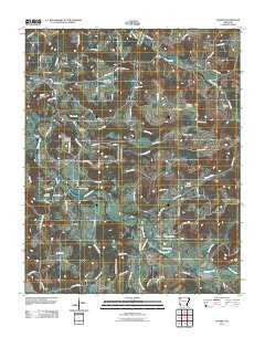 Goshen Arkansas Historical topographic map, 1:24000 scale, 7.5 X 7.5 Minute, Year 2011