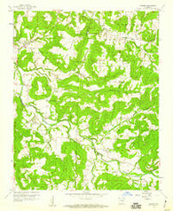 Goshen Arkansas Historical topographic map, 1:24000 scale, 7.5 X 7.5 Minute, Year 1958