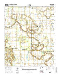 Gourd Arkansas Current topographic map, 1:24000 scale, 7.5 X 7.5 Minute, Year 2014