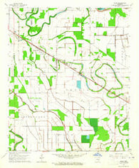 Grady Arkansas Historical topographic map, 1:24000 scale, 7.5 X 7.5 Minute, Year 1964