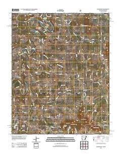 Grandview Arkansas Historical topographic map, 1:24000 scale, 7.5 X 7.5 Minute, Year 2012
