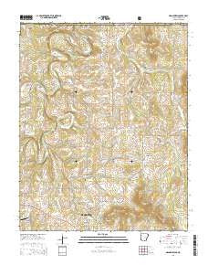 Grandview Arkansas Current topographic map, 1:24000 scale, 7.5 X 7.5 Minute, Year 2014