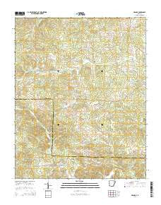 Grange Arkansas Current topographic map, 1:24000 scale, 7.5 X 7.5 Minute, Year 2014
