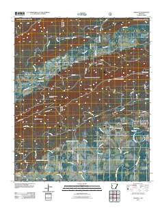 Gravelly Arkansas Historical topographic map, 1:24000 scale, 7.5 X 7.5 Minute, Year 2011