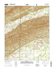Gravelly Arkansas Current topographic map, 1:24000 scale, 7.5 X 7.5 Minute, Year 2014
