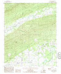 Gravelly Arkansas Historical topographic map, 1:24000 scale, 7.5 X 7.5 Minute, Year 1985