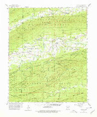 Gravelly Arkansas Historical topographic map, 1:62500 scale, 15 X 15 Minute, Year 1960