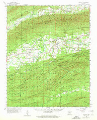 Gravelly Arkansas Historical topographic map, 1:62500 scale, 15 X 15 Minute, Year 1960