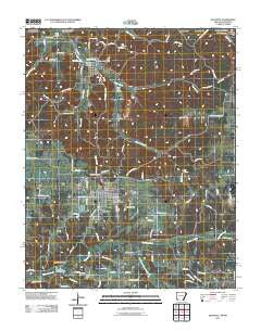 Gravette Arkansas Historical topographic map, 1:24000 scale, 7.5 X 7.5 Minute, Year 2011