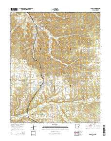 Gravette Arkansas Current topographic map, 1:24000 scale, 7.5 X 7.5 Minute, Year 2014