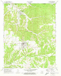 Gravette Arkansas Historical topographic map, 1:24000 scale, 7.5 X 7.5 Minute, Year 1971