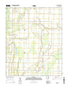 Grays Arkansas Current topographic map, 1:24000 scale, 7.5 X 7.5 Minute, Year 2014