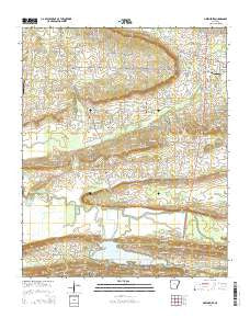 Greenbrier Arkansas Current topographic map, 1:24000 scale, 7.5 X 7.5 Minute, Year 2014