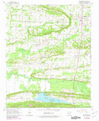 Greenbrier Arkansas Historical topographic map, 1:24000 scale, 7.5 X 7.5 Minute, Year 1961