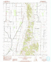 Greenfield Arkansas Historical topographic map, 1:24000 scale, 7.5 X 7.5 Minute, Year 1983