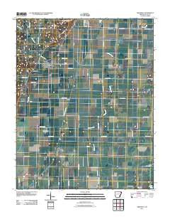 Greenway Arkansas Historical topographic map, 1:24000 scale, 7.5 X 7.5 Minute, Year 2011