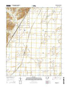 Greenway Arkansas Current topographic map, 1:24000 scale, 7.5 X 7.5 Minute, Year 2014