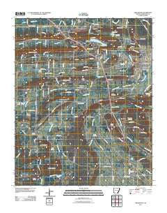 Greenwood Arkansas Historical topographic map, 1:24000 scale, 7.5 X 7.5 Minute, Year 2011