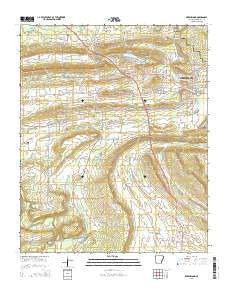 Greenwood Arkansas Current topographic map, 1:24000 scale, 7.5 X 7.5 Minute, Year 2014