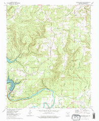 Greers Ferry Dam Arkansas Historical topographic map, 1:24000 scale, 7.5 X 7.5 Minute, Year 1973