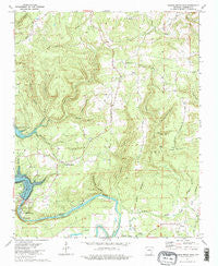 Greers Ferry Dam Arkansas Historical topographic map, 1:24000 scale, 7.5 X 7.5 Minute, Year 1973
