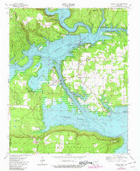 Greers Ferry Arkansas Historical topographic map, 1:24000 scale, 7.5 X 7.5 Minute, Year 1973