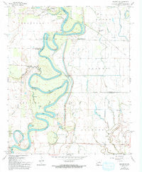 Gregory SW Arkansas Historical topographic map, 1:24000 scale, 7.5 X 7.5 Minute, Year 1968
