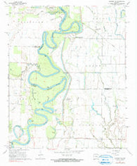 Gregory SW Arkansas Historical topographic map, 1:24000 scale, 7.5 X 7.5 Minute, Year 1968