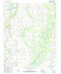 Gregory Arkansas Historical topographic map, 1:24000 scale, 7.5 X 7.5 Minute, Year 1968