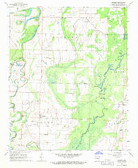 Gregory Arkansas Historical topographic map, 1:24000 scale, 7.5 X 7.5 Minute, Year 1968