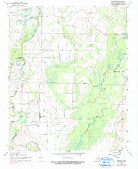 Gregory Arkansas Historical topographic map, 1:24000 scale, 7.5 X 7.5 Minute, Year 1968