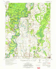Gregory Arkansas Historical topographic map, 1:62500 scale, 15 X 15 Minute, Year 1972