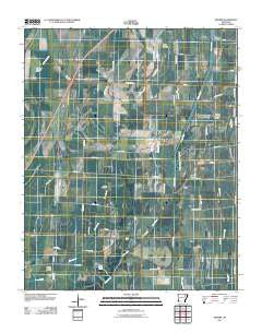Grubbs Arkansas Historical topographic map, 1:24000 scale, 7.5 X 7.5 Minute, Year 2011