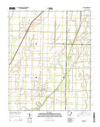 Grubbs Arkansas Current topographic map, 1:24000 scale, 7.5 X 7.5 Minute, Year 2014