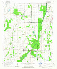 Grubbs Arkansas Historical topographic map, 1:24000 scale, 7.5 X 7.5 Minute, Year 1965