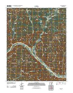 Guion Arkansas Historical topographic map, 1:24000 scale, 7.5 X 7.5 Minute, Year 2011