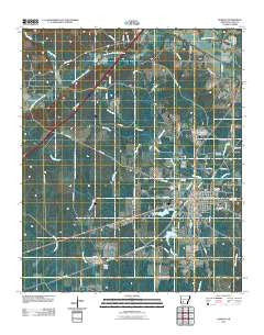 Gurdon Arkansas Historical topographic map, 1:24000 scale, 7.5 X 7.5 Minute, Year 2011