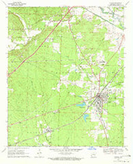 Gurdon Arkansas Historical topographic map, 1:24000 scale, 7.5 X 7.5 Minute, Year 1970