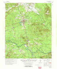 Gurdon Arkansas Historical topographic map, 1:62500 scale, 15 X 15 Minute, Year 1972