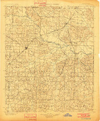 Gurdon Arkansas Historical topographic map, 1:125000 scale, 30 X 30 Minute, Year 1901