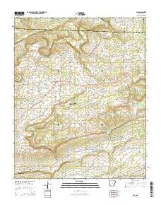 Guy Arkansas Current topographic map, 1:24000 scale, 7.5 X 7.5 Minute, Year 2014