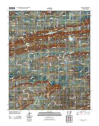 Hackett Arkansas Historical topographic map, 1:24000 scale, 7.5 X 7.5 Minute, Year 2011