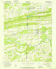 Hackett Arkansas Historical topographic map, 1:24000 scale, 7.5 X 7.5 Minute, Year 1951
